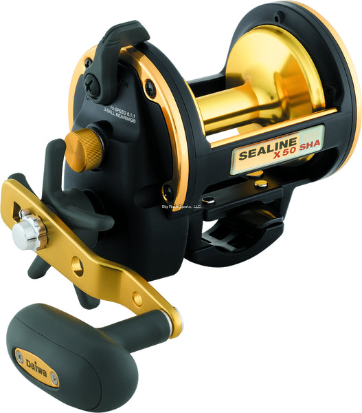 Daiwa SL-X50SHA Sealine-X SHA Conventional Reel, RH, 3BB, 6.1:1 Ratio, Alum Spool, Mono 30/350, 40/310