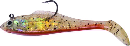 Bettes Billy Bay 888-4-3-76 Halo Shad, 1/4 oz, Lucky Penny Chart Tail, 3/Pack