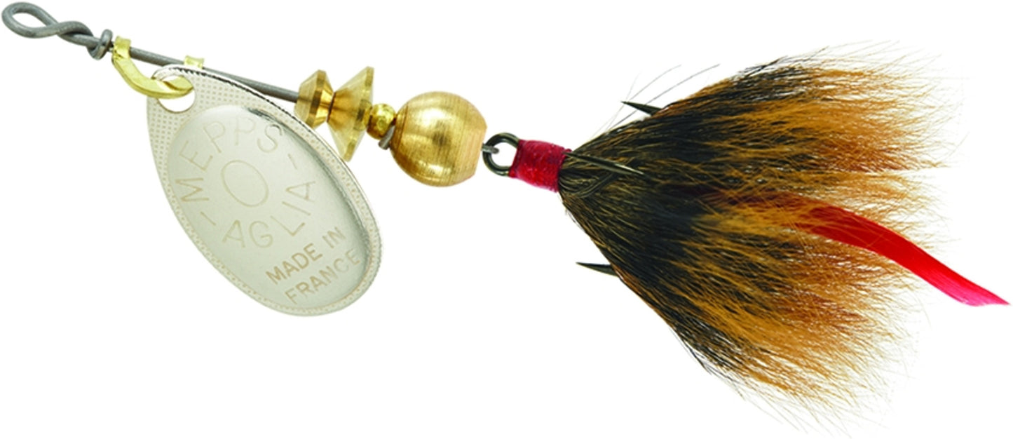 Mepps B0ST S-BR Aglia In-Line - Spinner, 1/12 oz, Dressed Treble - B0ST S-BR