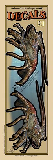 Salty Bones BPF9453 Decal, Profile Lobster
