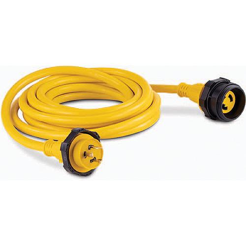 Sierra AC12350 30A Shore Power Cordset, 25', Yellow