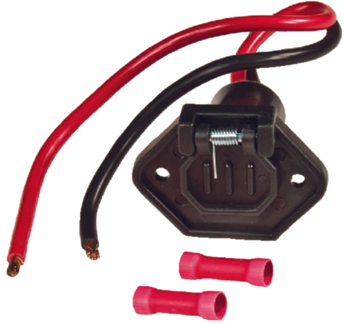 Sierra Male Boat Side Trolling Motor Plug 8 Guage 12 Volt 2-Wire.
