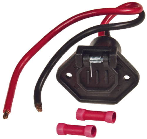 Sierra 12V Trolling Motor Plug 12 Volt 2-Plug V-Groove Male Boat Side.