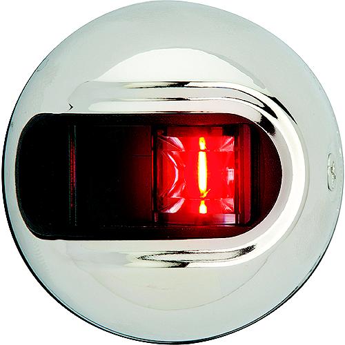 Attwood LightArmor LED Vertical Surface Mount Port (RED) Side Light, Round.