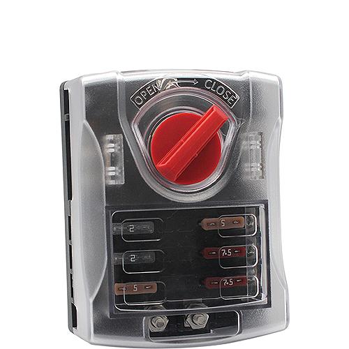 Cole Hersee 880027-BP ST ATO Fuse Block 100 AMP 6-Gang