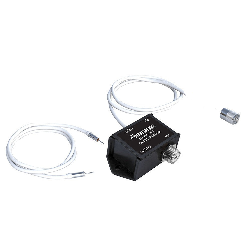 Shakespeare 4357-S Base-Loaded AM / FM / VHF Marine Band Separator