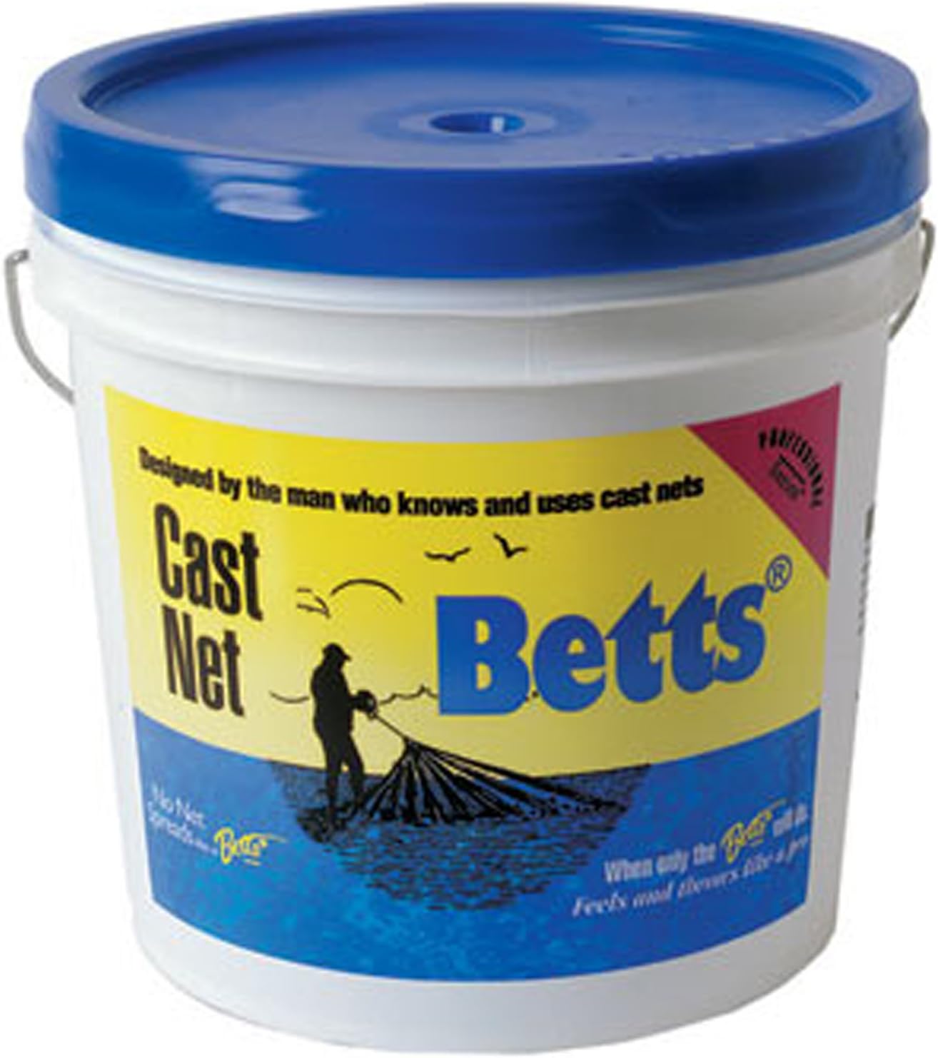 Betts Mullet Cast Net 8' 1" Mesh Bucket. (18-8)