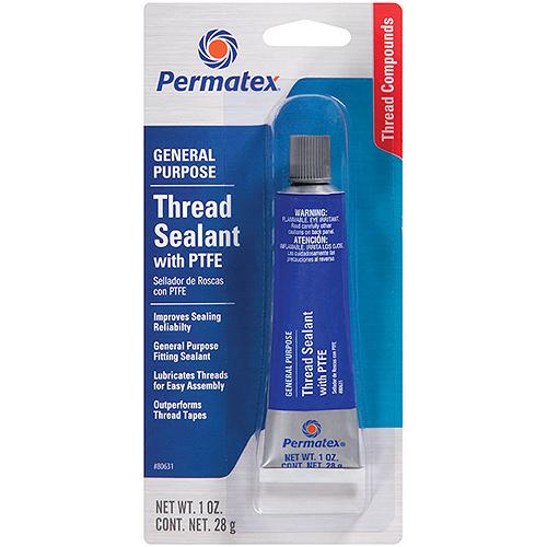 Permatex Thread Sealant w/PTFE - Clear - 1 Ounce.