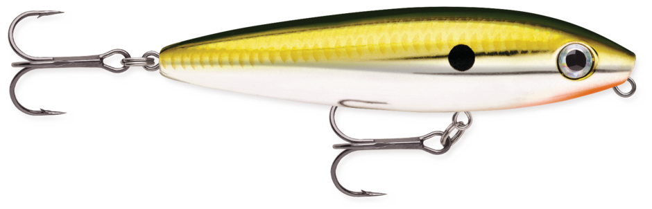 Rapala Skitter Walk BODY LENGTH: 3-1/8" (SW08) WEIGHT: 7/16 oz. Floating