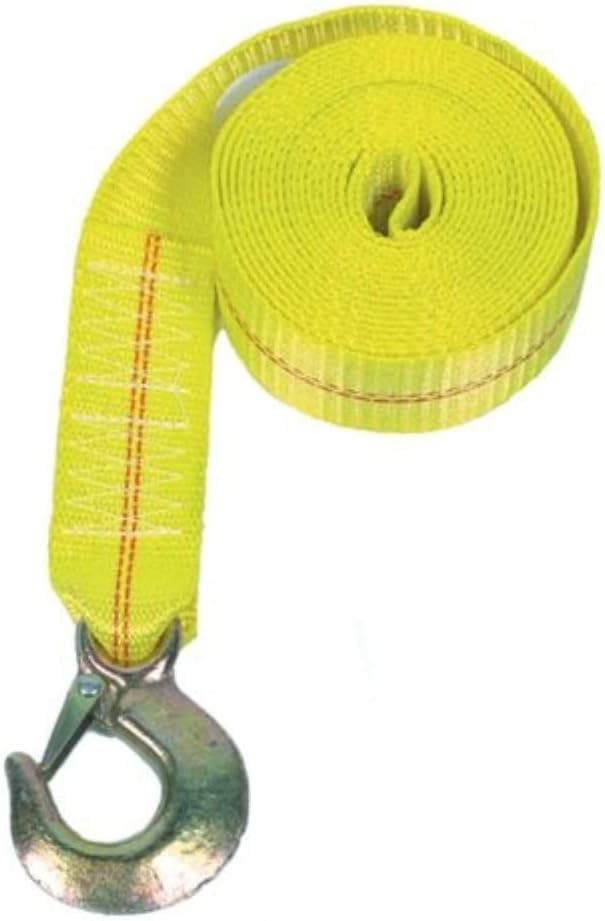 Rod Saver Yellow Heavy Duty Winch Strap 25' 10,000 lbs.