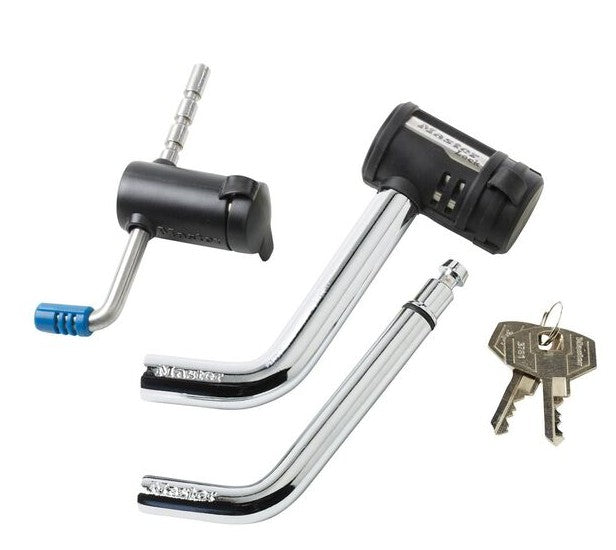 Master Lock 2848DAT Key Alike Set with Receiver and Coupler Latch Locks, 2-Piece Set.