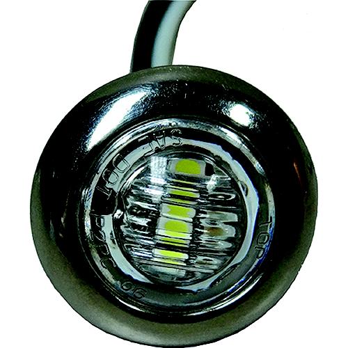 T-H LED Push-In Utility Light with Stainless Steel Bezel.