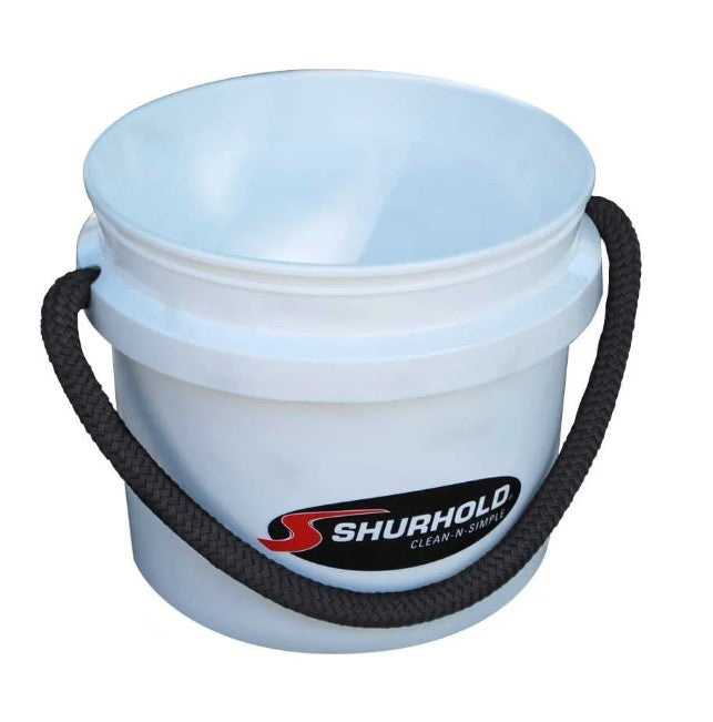 ShurHold 3-1/2 Gallon Rope Handle Bucket - White.