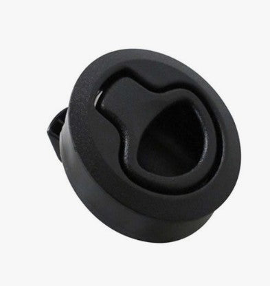 SouthCo Teak Isle Flush Slam Latch, 2-3/8" Non-Locking - Black.