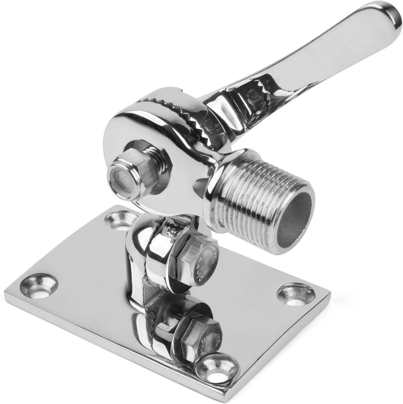 Shakespeare 3187 Ratchet Mount Stainless Steel VHF Boat Antenna.