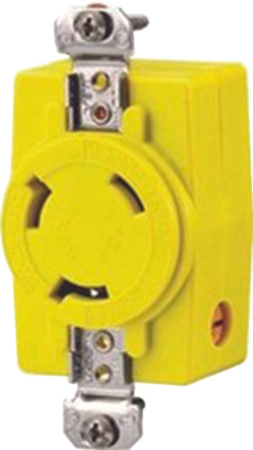 Hubbell HBL328DCR Yellow Electric Fishing Reel 30A 28VDC Receptacle