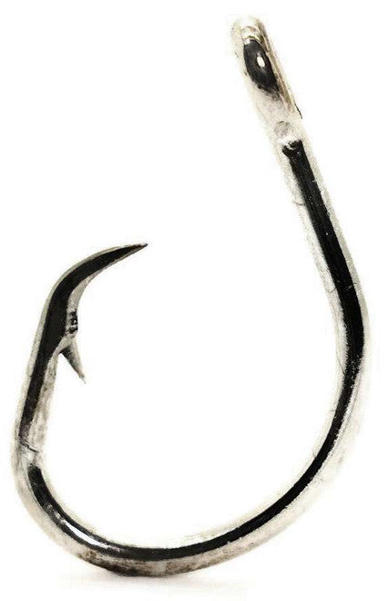 Mustad 39960-DT 100 Pack Classic Circle Hook, Curved In Point, 2X Strong, Ringed Eye, Duratin