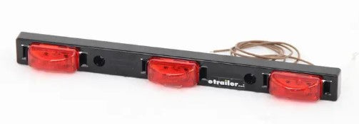 Trailer Light Bar 16" Inch with (3) lights and 60" Wire.