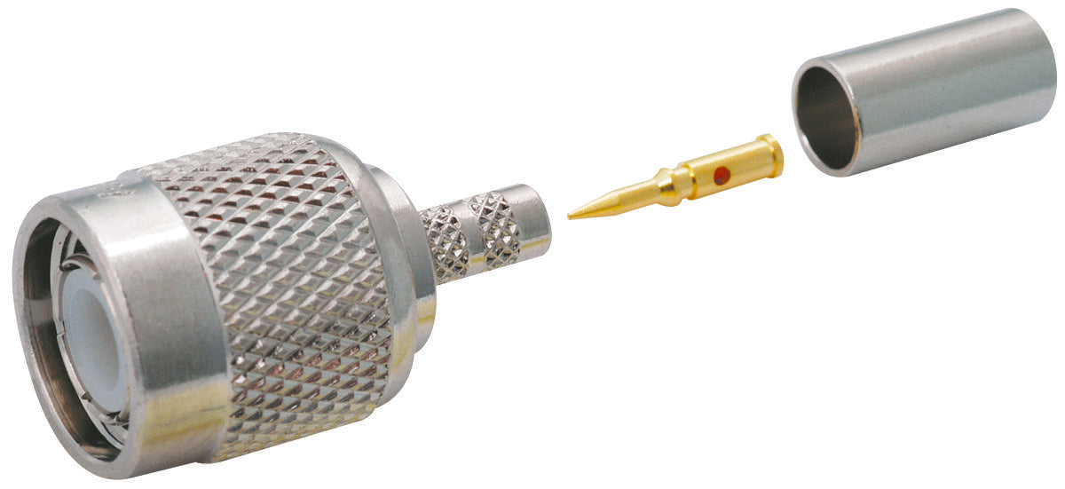 Amphenol RF 122408 Connector rf coaxial tnc straight crimpplug for rg8x LMR240 cable 50 ohm