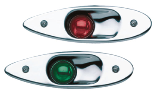 SeaChoice Stainless Steel Side Shark Eye Lights Boat Navigation, Flush Mount