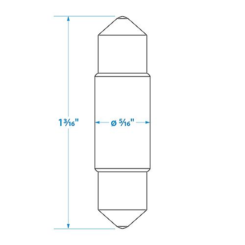 SeaChoice 8SMD Festoon Bulb - 12 Volt 3 Watt