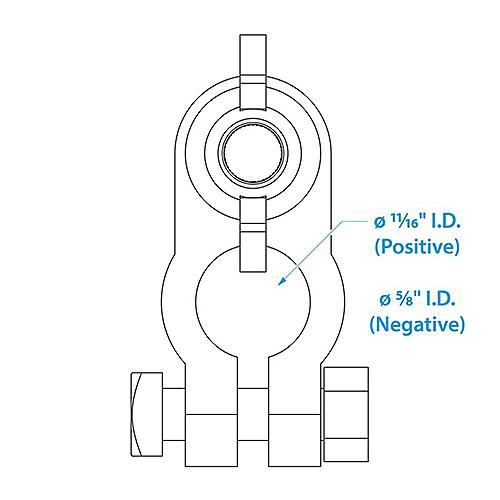 SeaChoice Battery Terminal Set (Includes 3/8" Positive and 5/16" Negative).