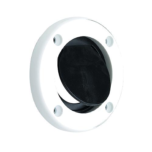 SeaChoice Boat Self-Bailing Cockpit Mounted, 2-7/8 In. Scupper Valve Kit - White.