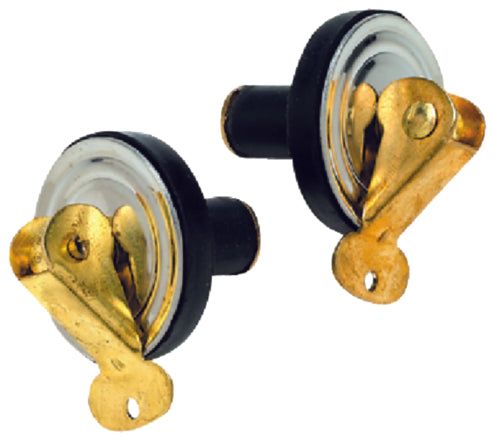 SeaChoice Bait Well Plug 1/2" Inch -Brass, 2-Pack.