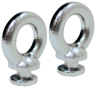 Seachoice Pack of 2 Polished Stainless Steel Fender Lock Spare Eyes for Boats