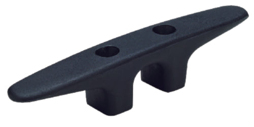 SeaChoice 6" Black Nylon Plastic Deck Cleat.