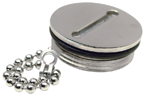SeaChoice Stainless Steel 2" Inch Replacement Cap for SeaChoice Deck Fill 32251, 32261, 32271 or 32281.
