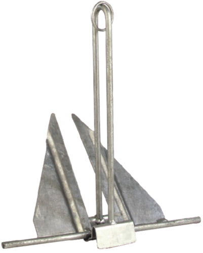 SeaChoice Hot Dipped Galvanized Utility Anchor, Size 7E 7 Pound 15' to 19' Boat.