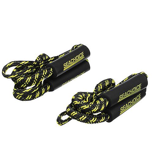 SeaChoice Dock Line Bungee 6' - 9' Foot, Double-Braid, Pack of 2.