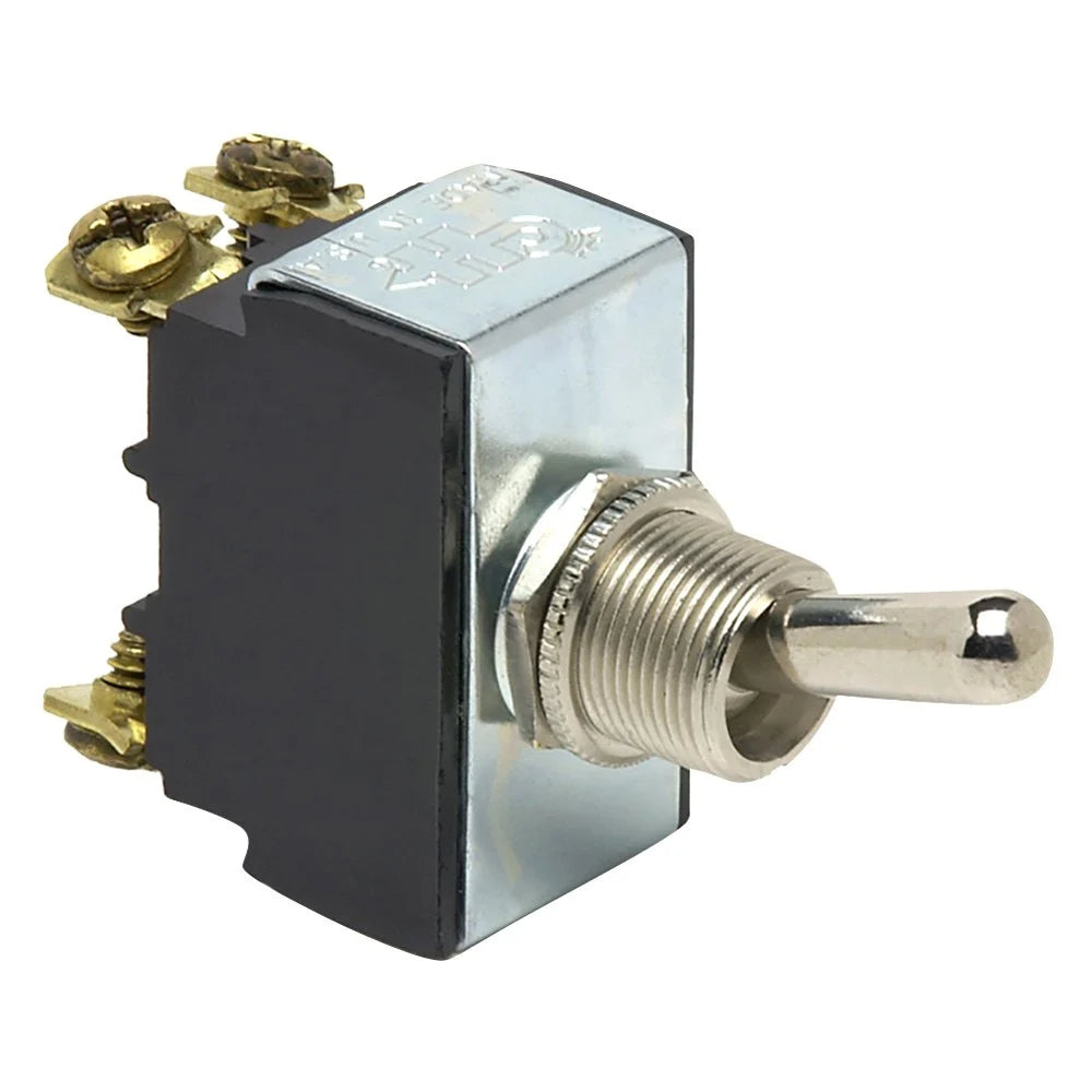 Cole Hersee® 5588 12 - 24 V DC 15/25 A On/Off Nickel Plated Brass DPST Heavy-Duty Toggle Switch