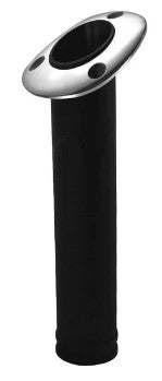 Shoreline Marine Fishing Boat Rod Holder Flush - Black.