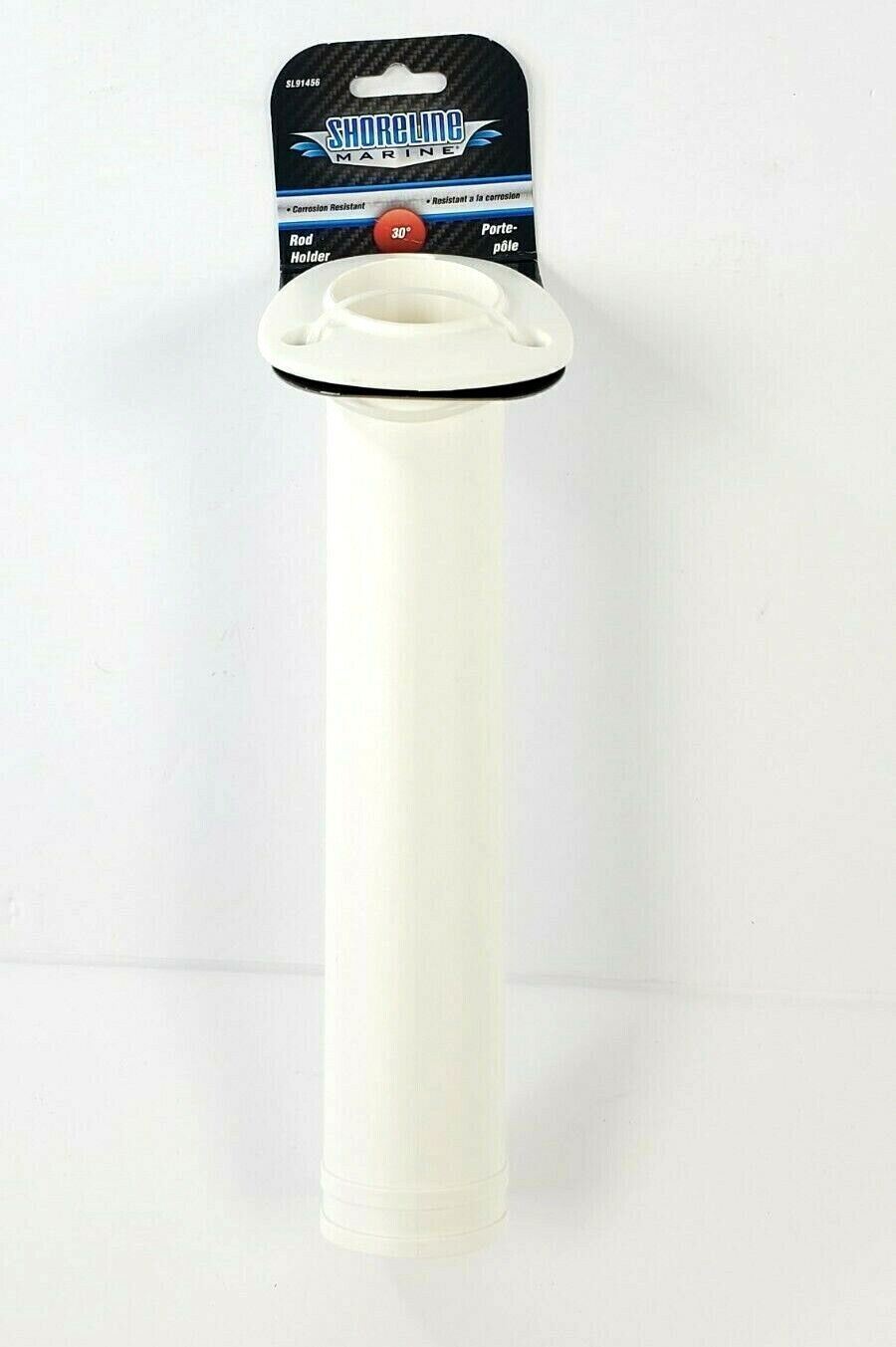 fishing rod holders for shoreline Shoreline Marine Rod Holder Flush Mount White SL91456