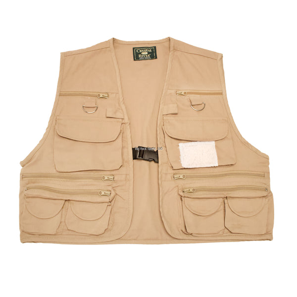 Crystal River Cotton Fly Fishing Utility Vest Tan