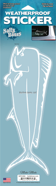 Salty Bones SBPS2484 Decal, Mahi Plotted Style White