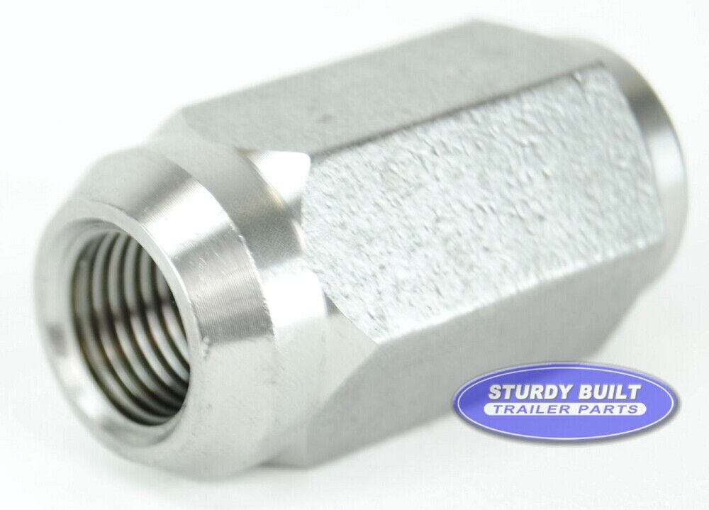 Acorn Lug Nut Stainless Steel - 1/2" - 20. Head Size 13/16" / 1-9/16" Inch Long