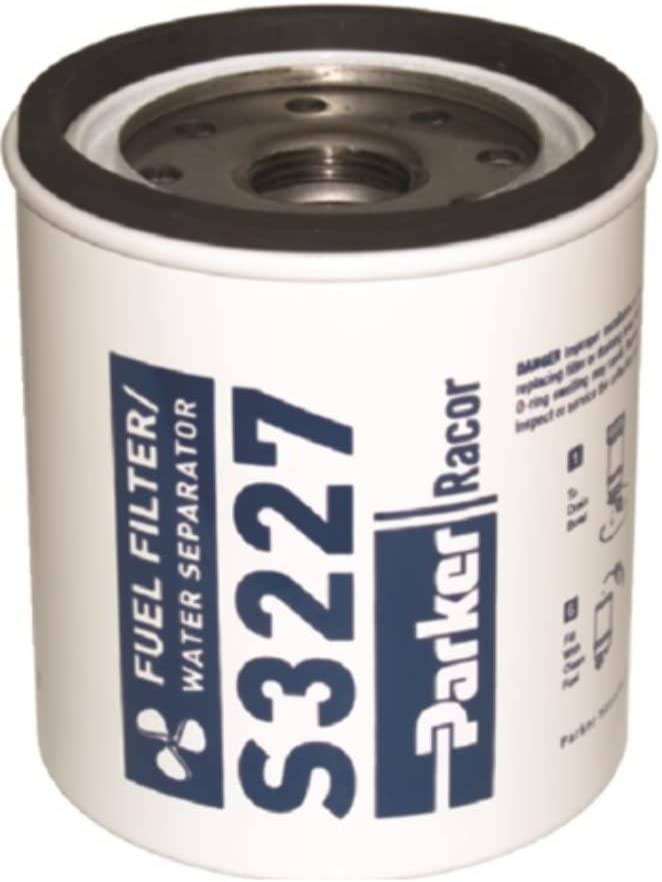 Racor Replacement Element S3227 for Gas Spin-On Fuel/Water Seperators 10 Micron.