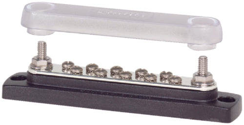 Blue Sea Systems Busbar Plus 130 Amps 10 Gang Comm with Cover.