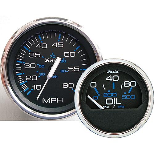 Faria Chesapeake SS Black 4" Gauge - 7000 RPM Tachometer (All Outboard).