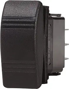 Blue Sea 8285 Carling Technologies Contura® III Switch, Black, (On)-Off-(On).