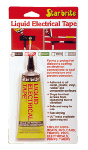 Star Brite Liquid Electric Tape 1 Ounce - Black.