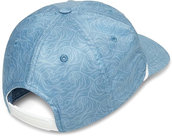 Costa Printed Hat Unstructured Snapback Hat Woodcut Print Heron Blue