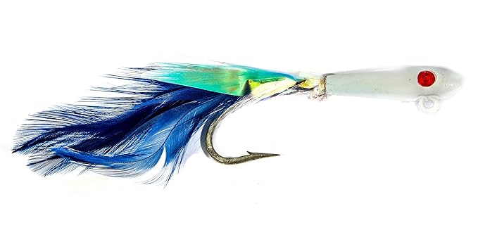 Boone Yankee Jigs, Blue/White 3/4 oz