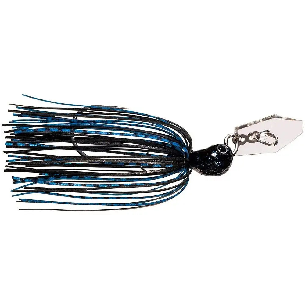 Z-Man Jack Hammer ChatterBait StealthBlade 1/2oz Black Blue CBSB12-06