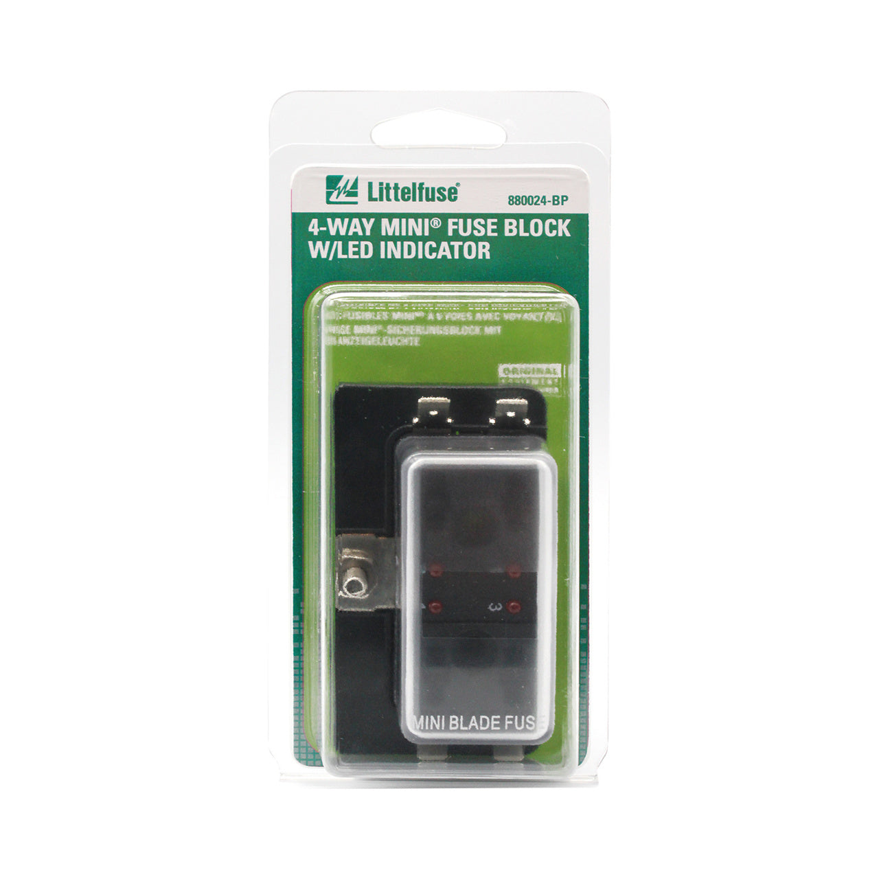LITTELFUSE 880024-BP Fuse Block SD Mini Fuse 4-Way W/LED