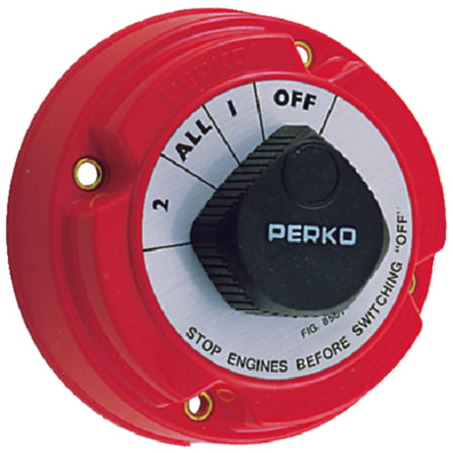 Perko Medium Duty Battery Selector Switch, 2-Battery - 250 Amp.
