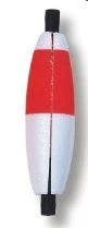 Betts Foam Float Cigar Slotted 2" Red/White Each